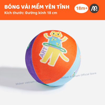 Bóng vải đồ chơi cho bé sơ sinh Mideer Silent Bouncy Ball
