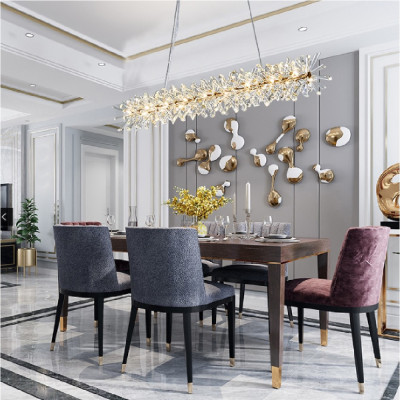 ĐÈN THẢ TRẦN PHA LÊ / ĐÈN THÔNG TẦNG TRANG TRÍ PHÒNG KHÁCH / PHÒNG NGỦ / CẦU THANG / KHÔNG GIAN SANG TRỌNG AZP-10 phong cách đương đại, hàng nhập khẩu AZP