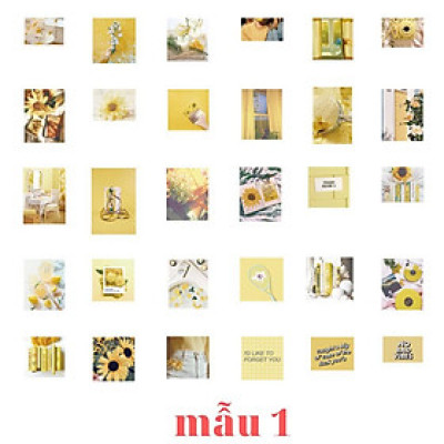 Sticker dán nhãn phong cách photography nhiều màu sắc - siêu phong cách