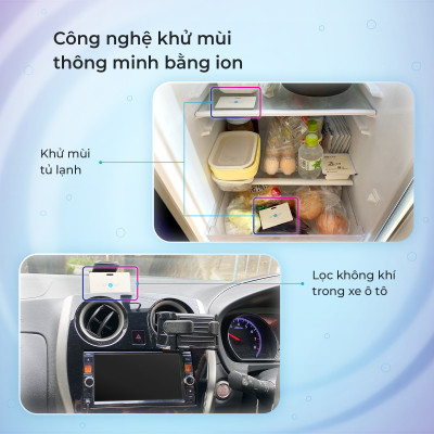 Combo 02 Thẻ lọc không khí - khử mùi ion e air Card Plus - Hàng chính hãng
