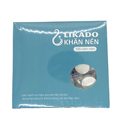 Khăn Nén Dạng Viên LIKADO (100 viên dạng bọc kẹo)