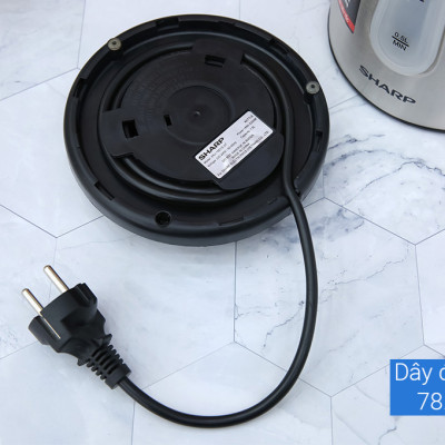 Bình đun Siêu Tốc 1.5 Lít Sharp EKJ-15EVS-ST Vạch báo mực nước, Cảm biến nhiệt: FADA - Hàng chính hãng, BH 12 tháng