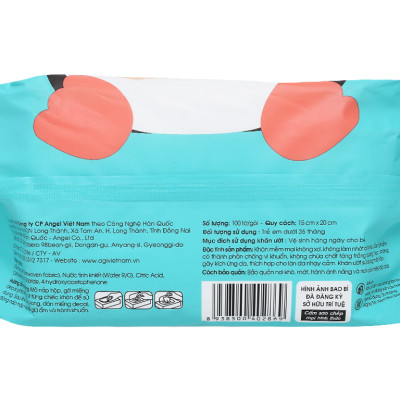 Combo 6 Gói Khăn Ướt AGI Không Hương Chim cánh cụt (100 tờ/6 gói)