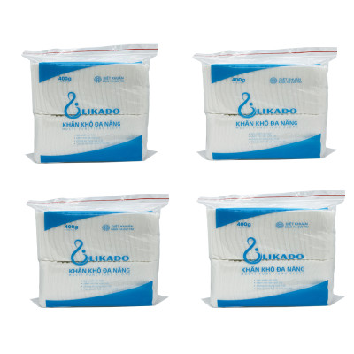 5 Bịch Khăn vải khô đa năng LIKADO 400g (20 x 22cm)