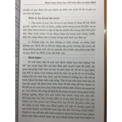 Bình luận khoa học bộ luật dân sự 