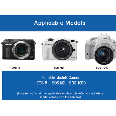 Bộ 2 pin và sạc đôi KingMa LP-E12 cho Canon M10 100D M2 - Hàng chính hãng