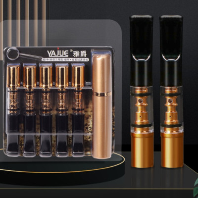 Bộ 5 tẩu thuốc cao cấp mẫu mới cải tiến gắn được điếu nhỏ và lớn tăng kèm 1 cái hộp đựng