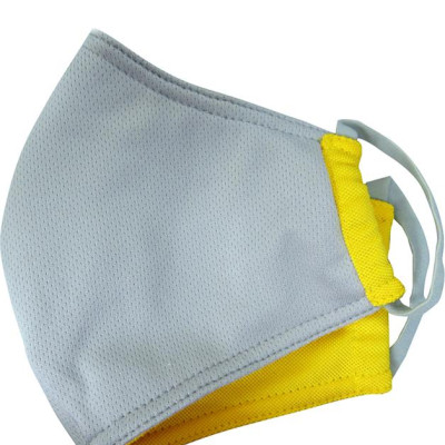 Khẩu trang nhỏ chống nắng UPF50+ vàng Zigzag MAS00105