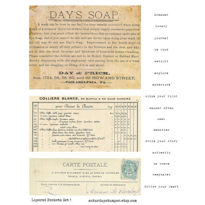 Sticker tự cắt phong cách cổ điển - vintage trang trí sổ nhật kí, sổ tay | Bullet journal - kc017