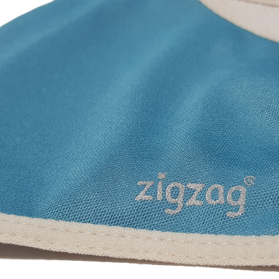 Khẩu trang chống nắng 2 lớp UPF50+ Zigzag MAS010 - M (lớn) - Xanh nhạt