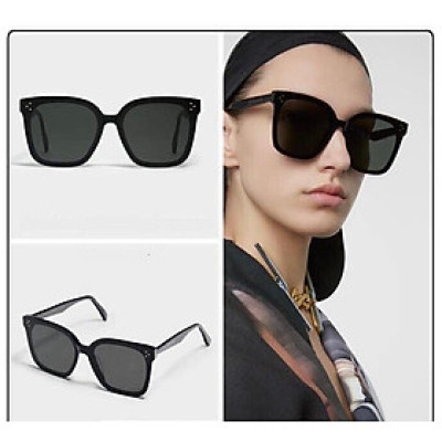 Kính râm, Kính mát Thời Trang Unisex Mắt Vuông Gọng Nhựa Full Đen