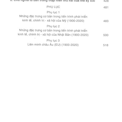 Chủ Nghĩa Tư Bản Lịch Sử Thăng Trầm 120 Năm (1900 - 2020)