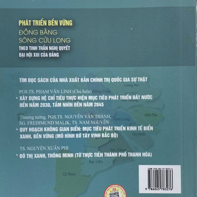 Sách - Phát Triển Bền Vững Đồng Bằng Sông Cửu Long Theo Tinh Thần Nghị Quyết Đại Hội XIII Của Đảng