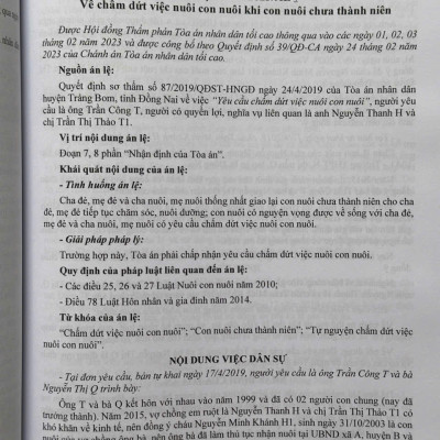 Sách Hướng Dẫn Áp Dụng Pháp Luật Trong Giải Quyết Vụ Việc Về Hôn Nhân Và Gia Đình (V2423D)
