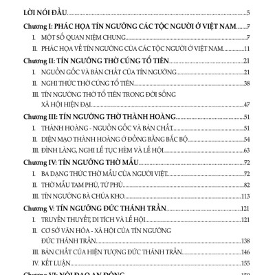 Tín Ngưỡng Và Văn Hóa Tín Ngưỡng Ở Việt Nam (Bản in năm 2023)