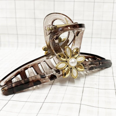 Kẹp tóc dạng dài - kẹp tóc sau dạng dài đính hoa xịn sò phiên bản giới hạn - phụ kiện sang trọng - phụ kiện xinh