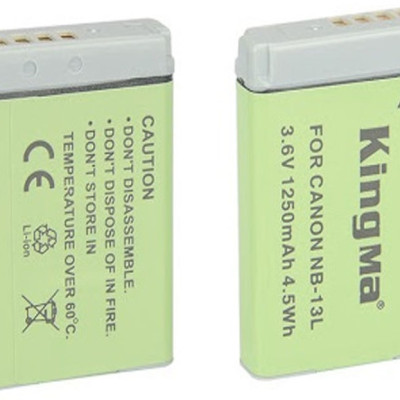 Combo 1 pin 1 sạc đôi Kingma for Canon NB-13L - Hàng chính hãng
