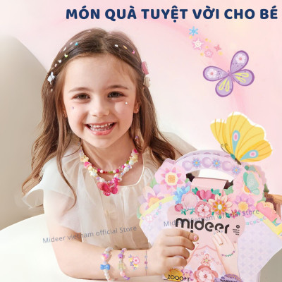 Hình xăm, sticker dán móng tay cho bé gái Mideer Garden Fairy Dress Up Sticker Pack 1000 miếng