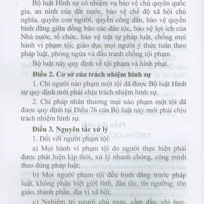 Bộ Luật Hình Sự Năm 2015 Sửa Đổi, Bổ Sung Năm 2017