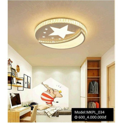 MKPL 6 mẫu - Đèn mâm áp trần phale chuẩn K9 tô điểm phòng khách, đèn tô điểm trần phong thái bắc âu DT