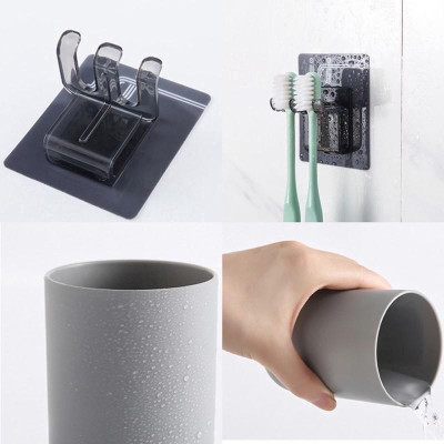 Móc Treo Bàn Chải Đánh Răng, Giá Móc Dính Tường Để Úp Cốc Phòng Tắm Dán Tường, Tiện Dụng Phòng Tắm. TakyHome 4014