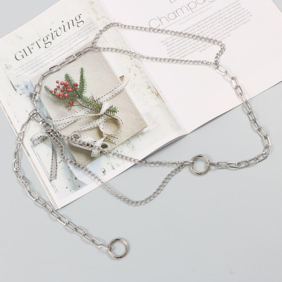 Dây đeo thắt lưng kim loại phong cách thời trang Hàn Quốc