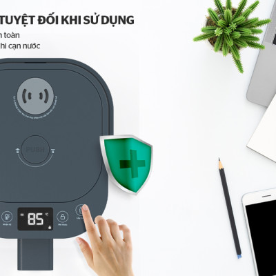 Bình thủy điện Sunhouse SHD1440, Công suất 680W, Dung tích 3.2 Lít, Chất liệu ruột bình inox 304, Điều khiển cảm ứng, Có thể tùy chỉnh nhiệt độ nước với 11 mức nhiệt từ 40 - 90 độ, Bảo hành 12 tháng - Hàng chính hãng