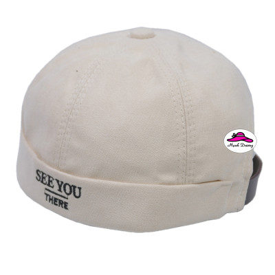 Mũ nón Miki kiểu thủy thủ không vành không mỏ kết thêu chữ See You There  phong cách thời trang mới - Hạnh Dương