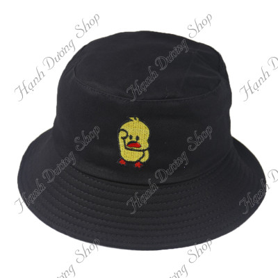 Nón tai bèo con vịt màu vàng Yellow Duck, vành rộng 6.5cm, chất vải kaki 2 lớp - Hạnh Dương