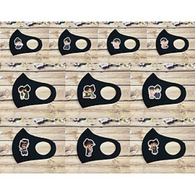 SET 2 Khẩu trang vài su Dạ Ký/ Dạ Xuân Họa/ Painter Of The Night