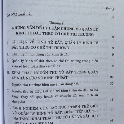 Sách - Quản Lý Nhà Nước Về Kinh Tế Đất Theo Cơ Chế Thị Trường Ở Việt Nam