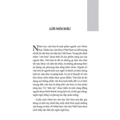 Sách - Nhân Học Văn Hóa Việt Nam - GS. TS Hoàng Nam - VIETNAMBOOK