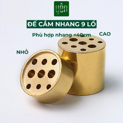 Đế Cắm Nhang Thảo Mộc Bằng Đồng Nguyên Chất Nhiều Kích Thước Đặt Trong Bát Hương Trang Trí Nhà Bàn Thờ Thiền