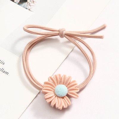 Sét 5 dây buộc tóc hoa cúc khuyết nhiều mầu ngẫu nhiên HD127