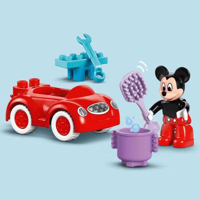 LEGO DUPLO 10454 Đồ Chơi Lắp Ráp Nhà Câu Lạc Bộ Mickey Mouse Và Xe Hơi (27 chi tiết)