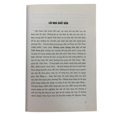 Sách - Những Năm Tháng Làm Đại Sứ Tại Việt Nam - NXB Chính Trị Quốc Gia