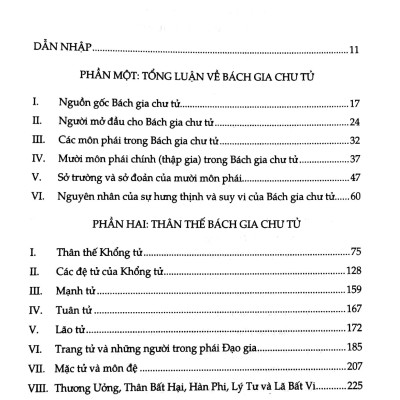 Bách Gia Chư Tử - Các Môn Phái Triết Học Dưới Thời Xuân Thu Chiến Quốc
