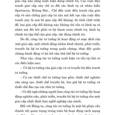 Công tác tư tưởng và những vấn đề đặt ra với công tác tư tưởng trong thời kỳ phát triển mới của đất nước ( Xuất bản lần thứ hai có chỉnh sửa)
