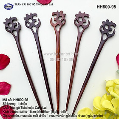 Trâm cài tóc bằng gỗ Cẩm Lai/Trắc (Đủ kiểu dáng) HH600 - phong cách cổ trang, điêu khắc sang chảnh HOT TREND cho nữ  - HAHANCO