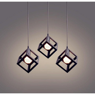 Đèn thả khối hình học khung sắt cao cấp