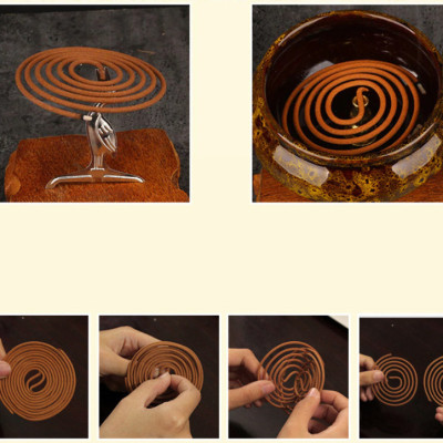 Hộp nhang trầm vòng 48 khoanh làm từ gỗ đàn hương tự nhiên