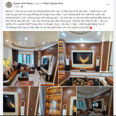 Máy Lọc Không Khí Bù Ẩm ULTTY SKJ-CR022 Dạng Quạt, Diệt Khuẩn Bằng Tia UV, Chế Độ Làm Mát 9 Cấp, Bộ Lọc HEPA H13 Loại Bỏ 99,97% Bụi Mịn, Vi Khuẩn, Virut, Bù Ẩm 3 Cấp - Hàng Chính Hãng