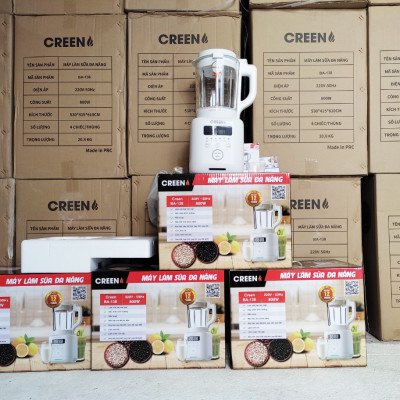 Máy làm sữa hạt Creen BA-138 Chống tràn, xay mịn không cần lọc, máy xay nấu đa năng – Hàng chính Hãng