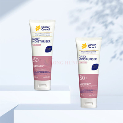 Kem chống nắng dưỡng ẩm Cancer Council Daily Moisturiser Matte SPF50+ (75ml/150ml) - Hàng chính hãng