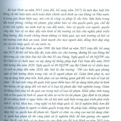 Bình Luận Khoa Học Bộ Luật Hình Sự Năm 2015 (Sửa Đổi, Bổ Sung Năm 2017) - Phần Các Tội Phạm (Tái bản có sửa chữa, bổ sung lần thứ ba) 