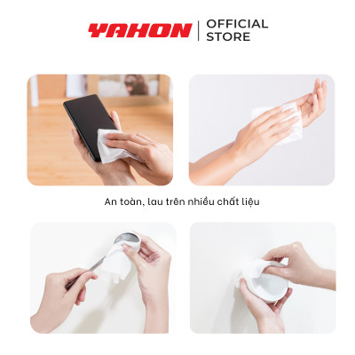 Combo Lốc Khăn Ướt Cồn Mini LET-GREEN 12 miếng/gói, 3 gói/lốc