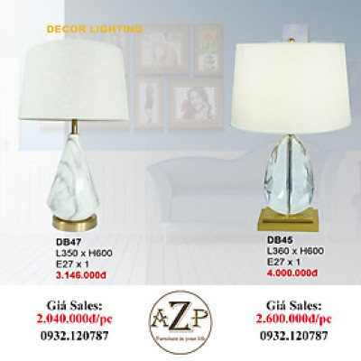 AZP - ĐÈN ĐỨNG / ĐÈN TRANG TRÍ / ĐÈN PHÒNG KHÁCH AZP-DB45 / DB47 phong cách đương đại, hàng nhập khẩu AZP