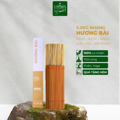 Nhang Hương Bài Sạch 0.5kg Giá Sỉ Loại 23-30-40cm 400-350-250 Thanh Yên 100 % Tự Nhiên Thờ Cúng Thư Giãn