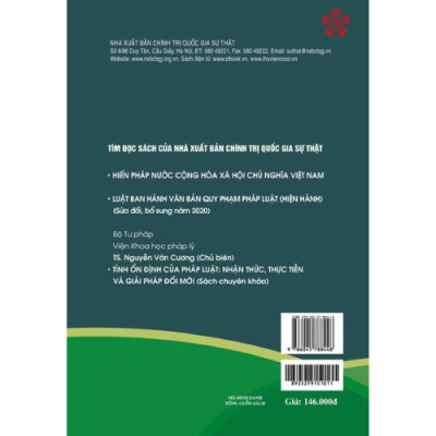 Lý luận, thực tiễn về các mô hình pháp điển hóa điển hình trên thế giới và những kiến nghị đối với Việt Nam (Sách chuyên khảo) (Xuất bản lần thứ hai có sửa chữa, bổ sung)