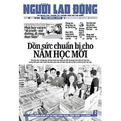 Nhật báo Người Lao Động từ ngày 29-07-2025 đến 03-08-2025